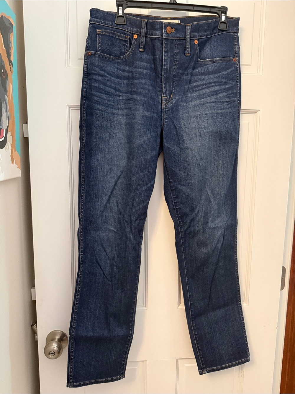 Madewell Dark Indigo Stovepipe Jeans